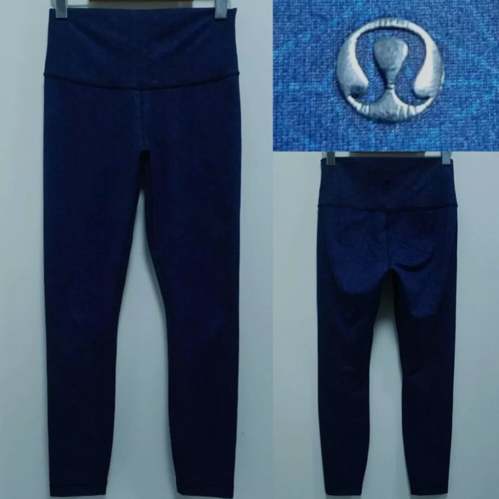 Lululemon Wunder Under Sashico Star 4 XS Leggings Crop Full-Inkwell Luon On